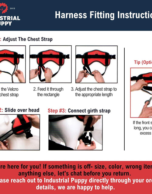 Load image into Gallery viewer, Service Dog Vest with Hook and Loop Straps and Handle - Harness Is Available in 8 Sizes from XXXS to XXL - Service Dog Harness Features Reflective Patch and Comfortable Mesh Design Bright Red
