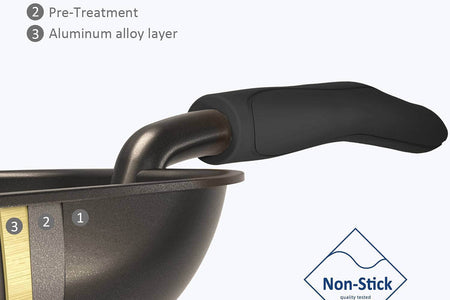 Cat Litter Scoop, Non-Stick Plated Aluminum Alloy Sifter, Kitty Durable Metal Scooper, Deep Shovel, Long Handle, Kitten Pooper Lifter, Size Large, Coated Black Body with Black Handle