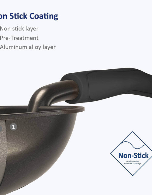 Load image into Gallery viewer, Cat Litter Scoop, Non-Stick Plated Aluminum Alloy Sifter, Kitty Durable Metal Scooper, Deep Shovel, Long Handle, Kitten Pooper Lifter, Size Large, Coated Black Body with Black Handle
