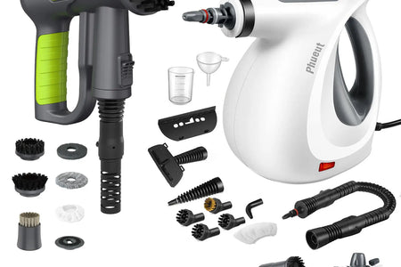 Pressurized Handheld Steam Cleaner & Rechargeable Spin Scrubber