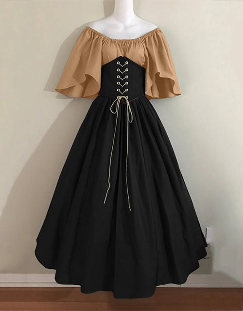 Load image into Gallery viewer, Vestidos De Feria Renacentista Para Mujeres Medievales Irlandeses Tradicionales Talla Grande Vestidos Con Volantes Sobre Vestido Corsé Retro Vestido De Cosplay
