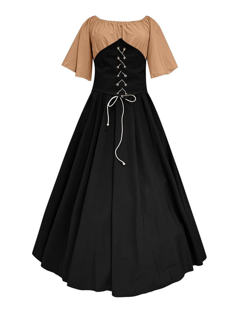 Load image into Gallery viewer, Vestidos De Feria Renacentista Para Mujeres Medievales Irlandeses Tradicionales Talla Grande Vestidos Con Volantes Sobre Vestido Corsé Retro Vestido De Cosplay
