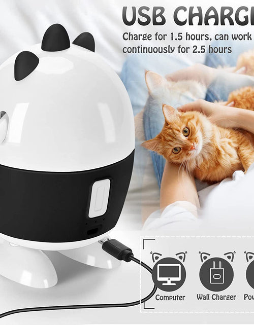 Load image into Gallery viewer, Cat Toys Interactive, Cat Light Toy and Cat Feather Toys 2 in 1, Recharge Cat Exercise Toys for Indoor Cats Automatic Cat Toys Interactive for Kitten
