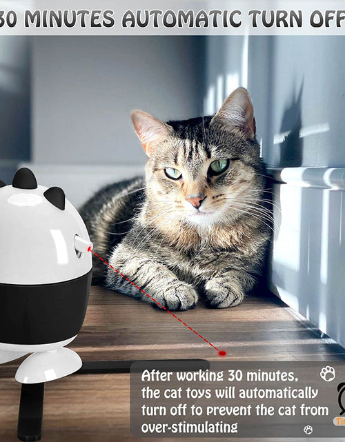 Load image into Gallery viewer, Cat Toys Interactive, Cat Light Toy and Cat Feather Toys 2 in 1, Recharge Cat Exercise Toys for Indoor Cats Automatic Cat Toys Interactive for Kitten
