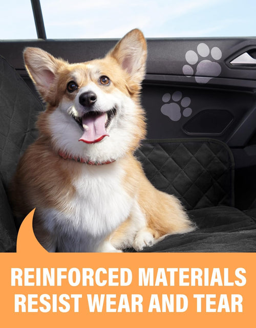 Load image into Gallery viewer, Black Standard Dog Car Hammock Back Seat Cover, Waterproof Backseat Cover Protector for Truck Bench Rear of Sedans or Suvs, Essential Pet Supplies Vacuum or Wipe Clean, Machine Washable
