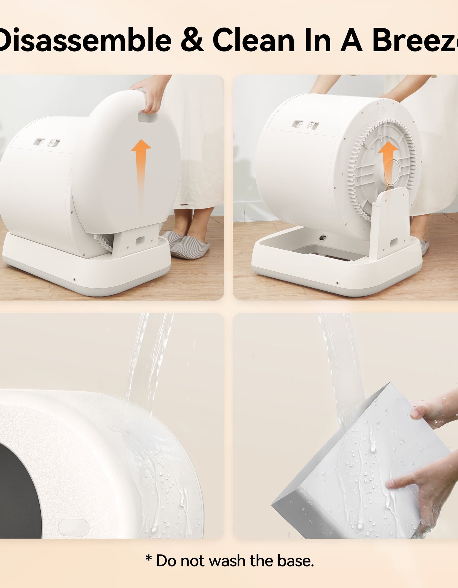 Self-Cleaning Cat Litter Box, Automatic Cat Litter Box with APP Control, Safety Sensors, Odor Isolation & Health Monitoring