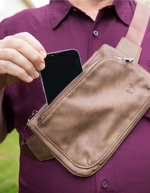 Load image into Gallery viewer, SYB Cross Body Fanny Pack - Metro Vegan Leather
