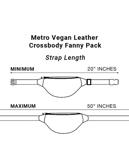 Load image into Gallery viewer, SYB Cross Body Fanny Pack - Metro Vegan Leather
