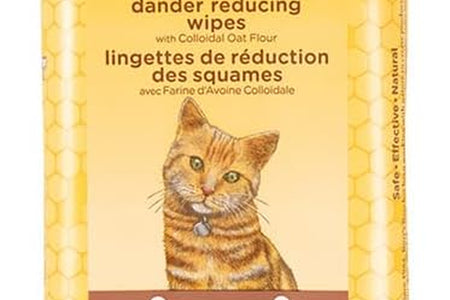 Burt'S Bees for Cats Dander Reducing Wipes - Kitten and Cat Wipes for Grooming - Burts Bees Cat Dander Wipes, Cat Grooming Wipes, Pet Wipes Cats, Cat Cleaning Wipes, Natural Cat Wipes, Cat Fur Wipes