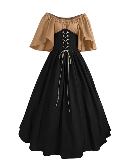 Load image into Gallery viewer, Vestidos De Feria Renacentista Para Mujeres Medievales Irlandeses Tradicionales Talla Grande Vestidos Con Volantes Sobre Vestido Corsé Retro Vestido De Cosplay
