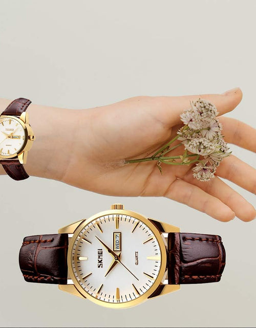 Load image into Gallery viewer, Women'S Watches for Ladies Female Black Leather Band Waterproof Fashion Casual Simple Dress Quartz Analog Day Date Calendar Business Light Wrist Watch Wife Girls Gifts
