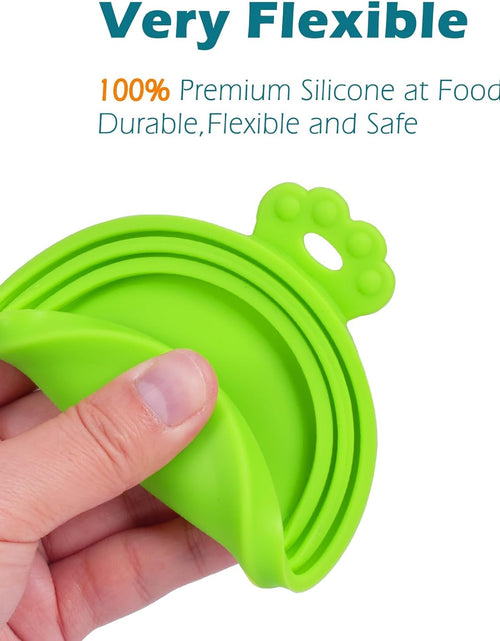 Load image into Gallery viewer, 5 Pack Silicone Pet Can Cover Lids, Universal Size for Dog Cat Food, 1 Fit 3 Standard Size Can Tops, BPA Free Dishwasher Safe (Blue, Green, Orange, Pink, Yellow)
