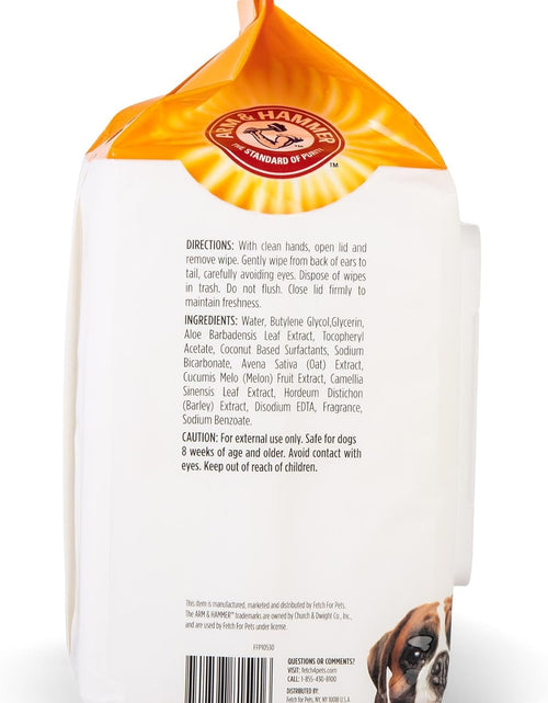Load image into Gallery viewer, for Pets Heavy Duty Multipurpose Dog Wipes, Paw and Butt Wipes for Dogs to Help Clean Deodorize and Freshen Coat and Skin between Baths, Mango Scent, 100 Count
