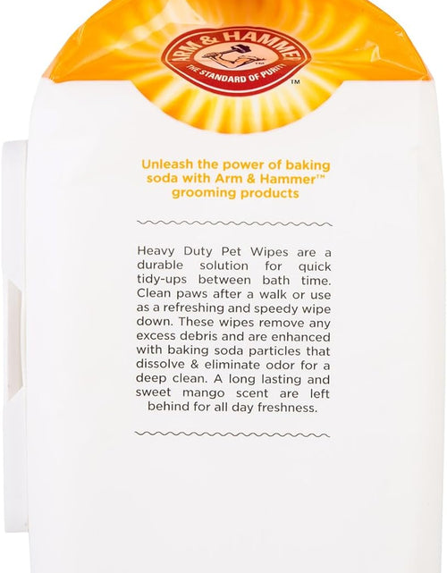 Load image into Gallery viewer, for Pets Heavy Duty Multipurpose Dog Wipes, Paw and Butt Wipes for Dogs to Help Clean Deodorize and Freshen Coat and Skin between Baths, Mango Scent, 100 Count
